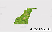 Satellite 3D Map of Shagamu, cropped outside