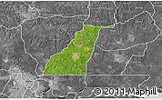 Satellite 3D Map of Shagamu, desaturated