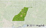 Satellite 3D Map of Shagamu, lighten