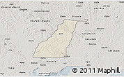 Shaded Relief 3D Map of Shagamu, semi-desaturated