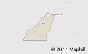 Shaded Relief 3D Map of Shagamu, single color outside