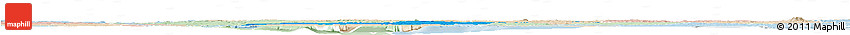 Political Horizon Map of Shagamu, lighten