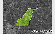 Satellite Map of Shagamu, darken, desaturated