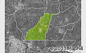 Satellite Map of Shagamu, desaturated