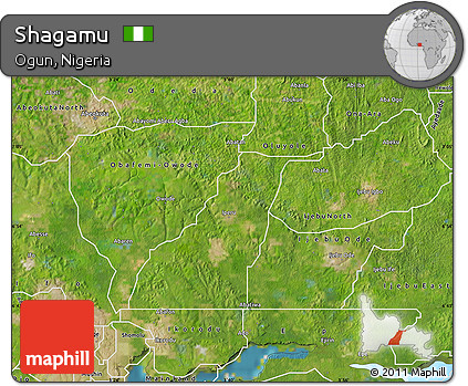 Satellite Map of Shagamu