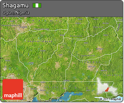 Satellite Map of Shagamu
