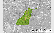 Satellite Map of Shagamu, lighten, desaturated