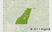 Satellite Map of Shagamu, lighten