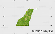 Satellite Map of Shagamu, single color outside