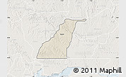 Shaded Relief Map of Shagamu, lighten