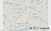 Shaded Relief Map of Shagamu, semi-desaturated