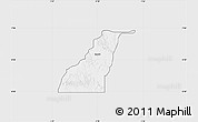 Silver Style Map of Shagamu, single color outside