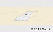 Classic Style Panoramic Map of Shagamu, single color outside
