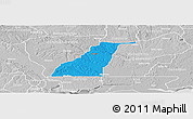 Political Panoramic Map of Shagamu, lighten, desaturated