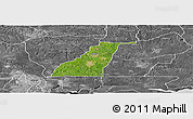 Satellite Panoramic Map of Shagamu, desaturated