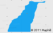 Political Simple Map of Shagamu, single color outside