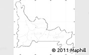 Blank Simple Map of Ogun, cropped outside, no labels