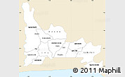 Classic Style Simple Map of Ogun, single color outside