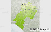 Physical 3D Map of Ondo, lighten, semi-desaturated