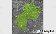 Satellite 3D Map of Ondo, desaturated