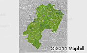Satellite 3D Map of Ondo, lighten, desaturated