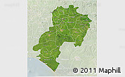 Satellite 3D Map of Ondo, lighten