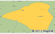 Savanna Style Simple Map of Ado-Ekiti