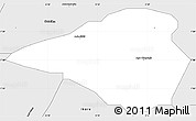 Silver Style Simple Map of Ado-Ekiti