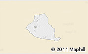 Classic Style 3D Map of Akure, single color outside