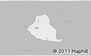 Gray 3D Map of Akure, single color outside