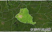 Satellite 3D Map of Akure, darken