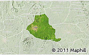 Satellite 3D Map of Akure, lighten