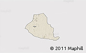Shaded Relief 3D Map of Akure, cropped outside