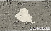 Shaded Relief 3D Map of Akure, darken