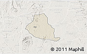 Shaded Relief 3D Map of Akure, lighten