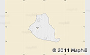 Classic Style Map of Akure, single color outside