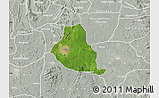 Satellite Map of Akure, lighten, semi-desaturated