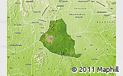 Satellite Map of Akure, physical outside