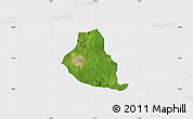 Satellite Map of Akure, single color outside
