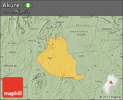 Savanna Style Map of Akure