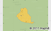 Savanna Style Map of Akure, single color outside