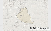 Shaded Relief Map of Akure, lighten