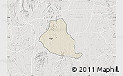 Shaded Relief Map of Akure, lighten, semi-desaturated