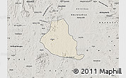 Shaded Relief Map of Akure, semi-desaturated