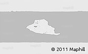 Gray Panoramic Map of Akure, single color outside