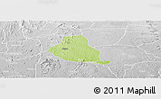 Physical Panoramic Map of Akure, lighten, desaturated