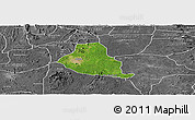 Satellite Panoramic Map of Akure, desaturated
