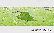 Satellite Panoramic Map of Akure, physical outside
