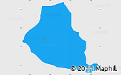 Political Simple Map of Akure, single color outside
