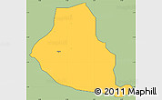 Savanna Style Simple Map of Akure, cropped outside
